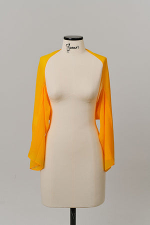 Echarpe Casaco Amarelo Manga