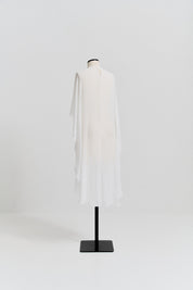 Capa Longa em Chiffon - Live Off White