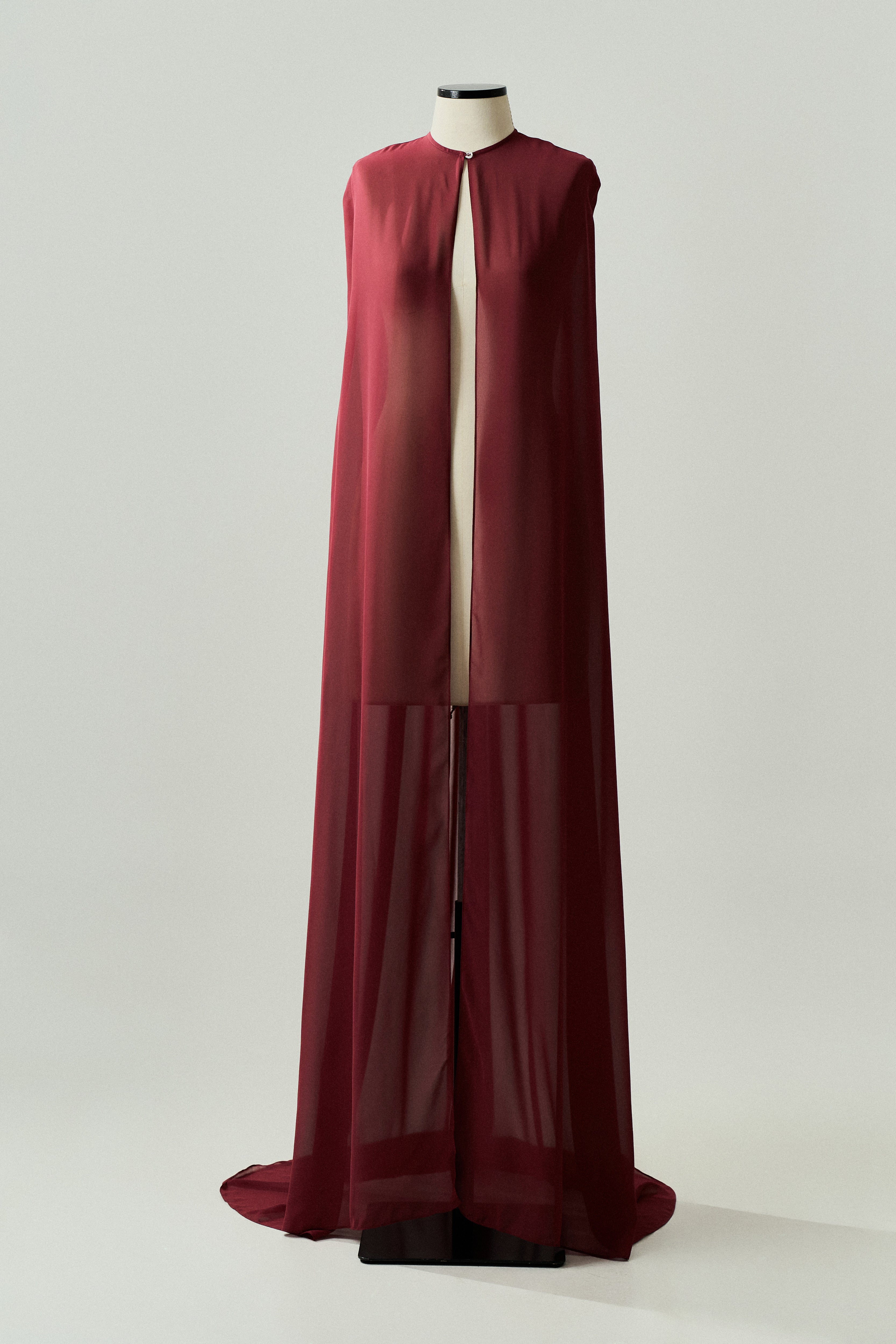 Capa Longa em Chiffon - Sol Marsala