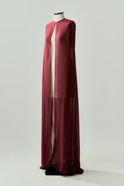 Capa Longa em Chiffon - Sol Marsala