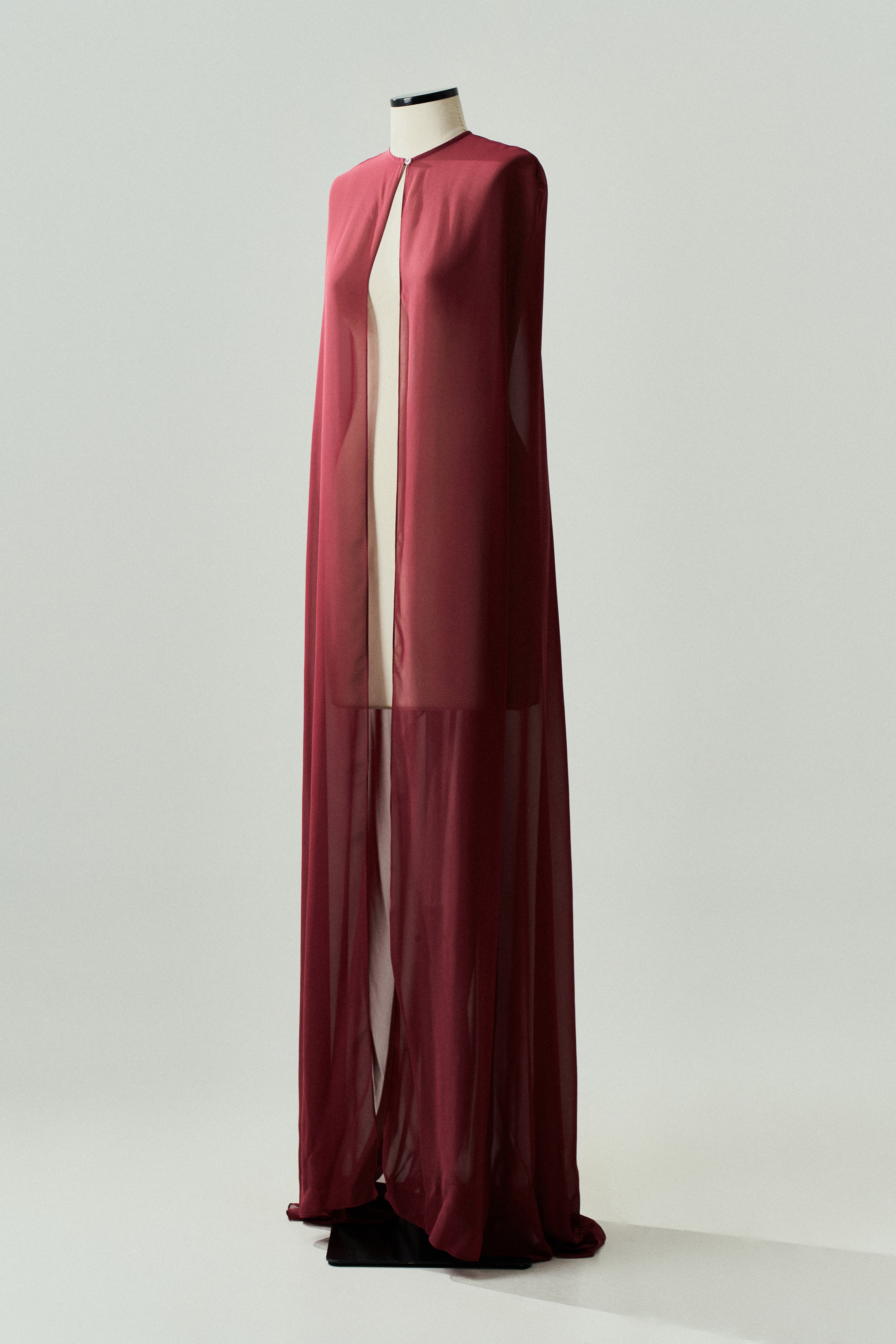 Capa Longa em Chiffon - Sol Marsala