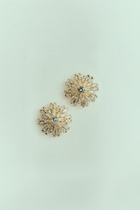 Brinco Redondo com Zircônias Retangulares Dourado