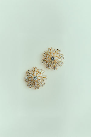 Brinco Redondo com Zircônias Retangulares Dourado