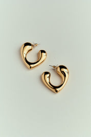 Brinco de Argola com Ponta Dourado