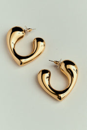 Brinco de Argola com Ponta Dourado