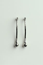 Brinco Orgânico Gota de Água Prateado