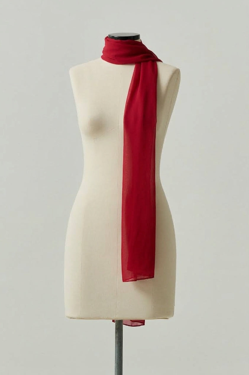 Echarpe Retângulo Vermelho
