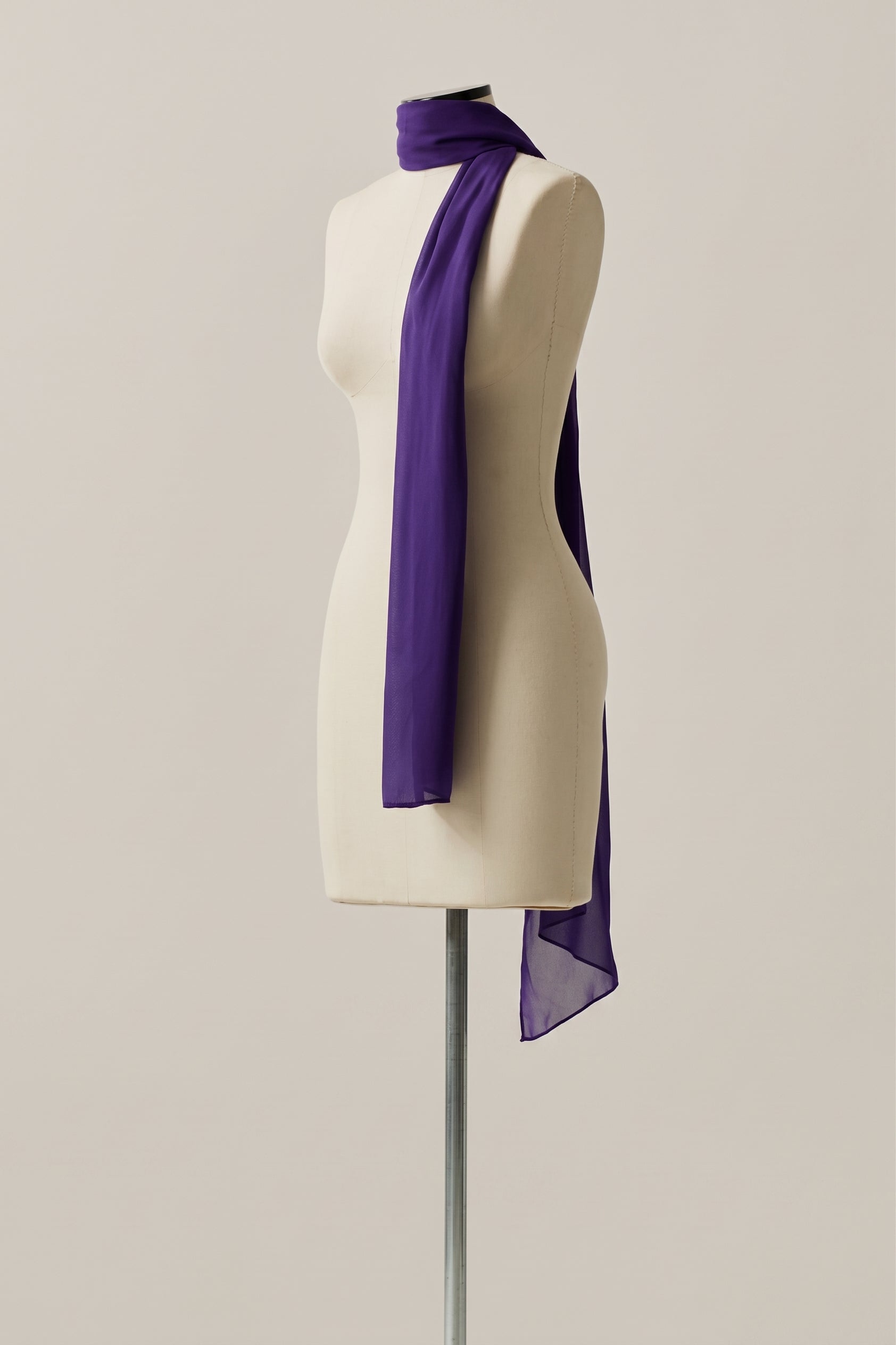 Echarpe Retângulo Roxo Escuro