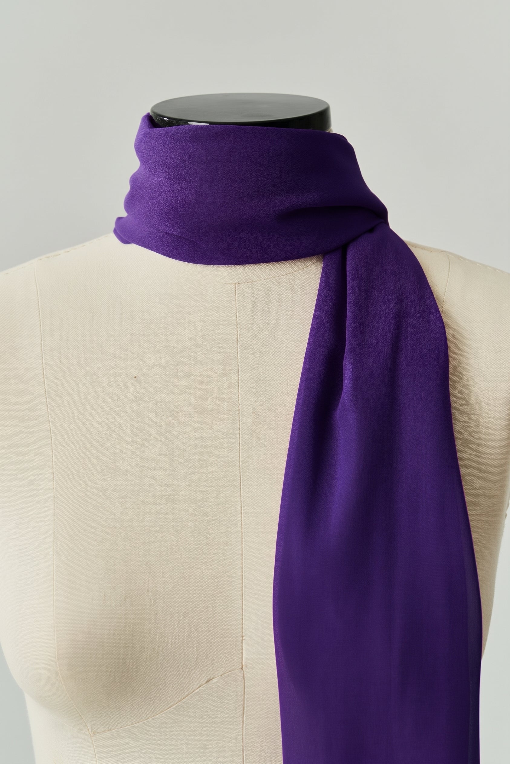 Echarpe Retângulo Roxo Escuro