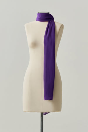 Echarpe Retângulo Roxo Escuro