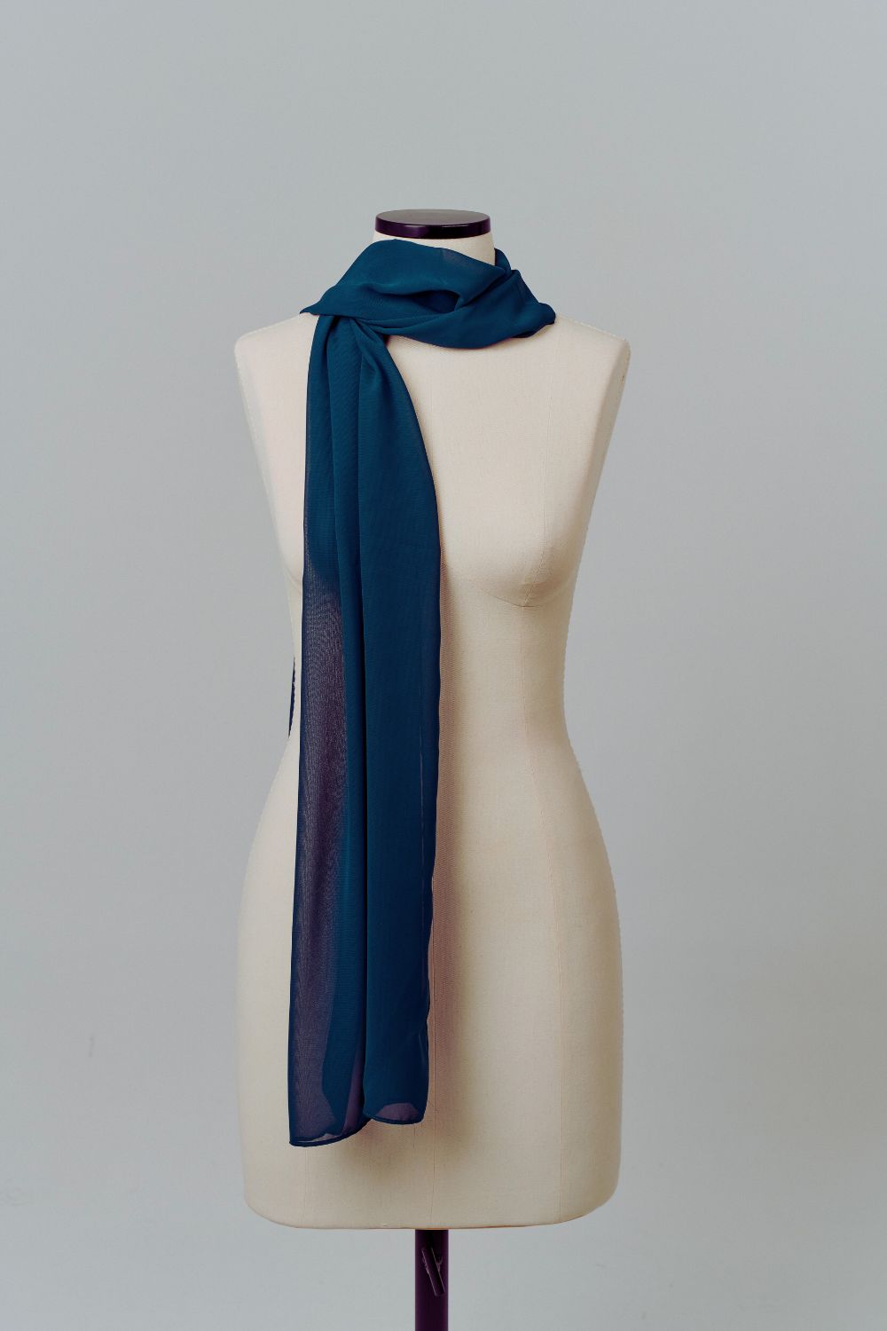 Echarpe Retângulo Azul Petróleo